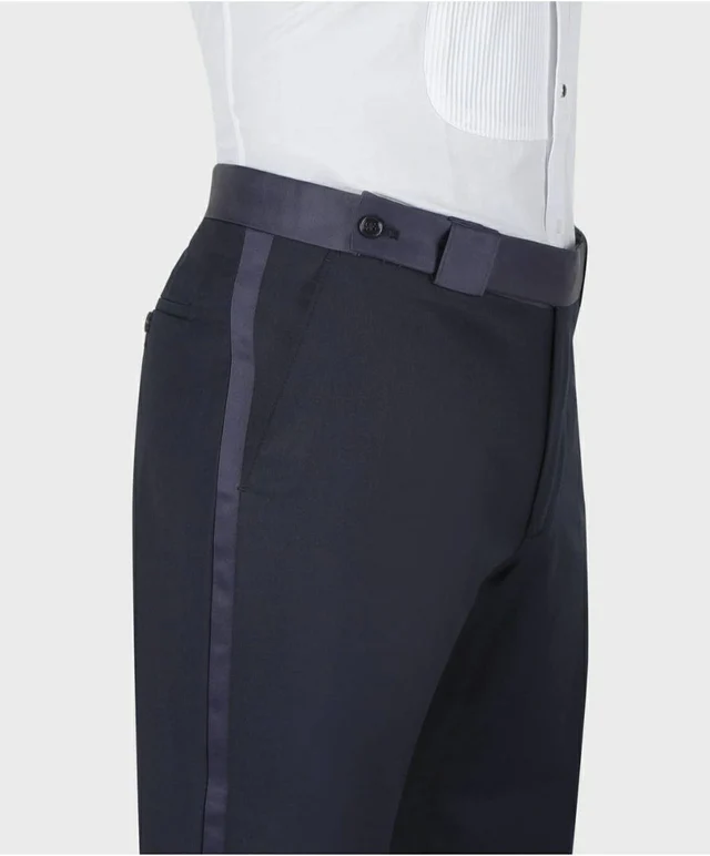 Navy blue tuxedo pants