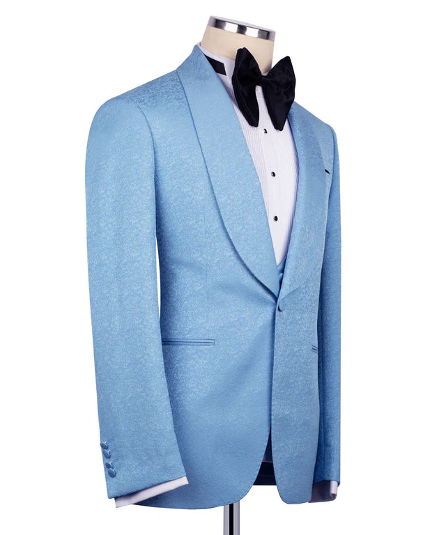 Blue jacket suit - Vue 3