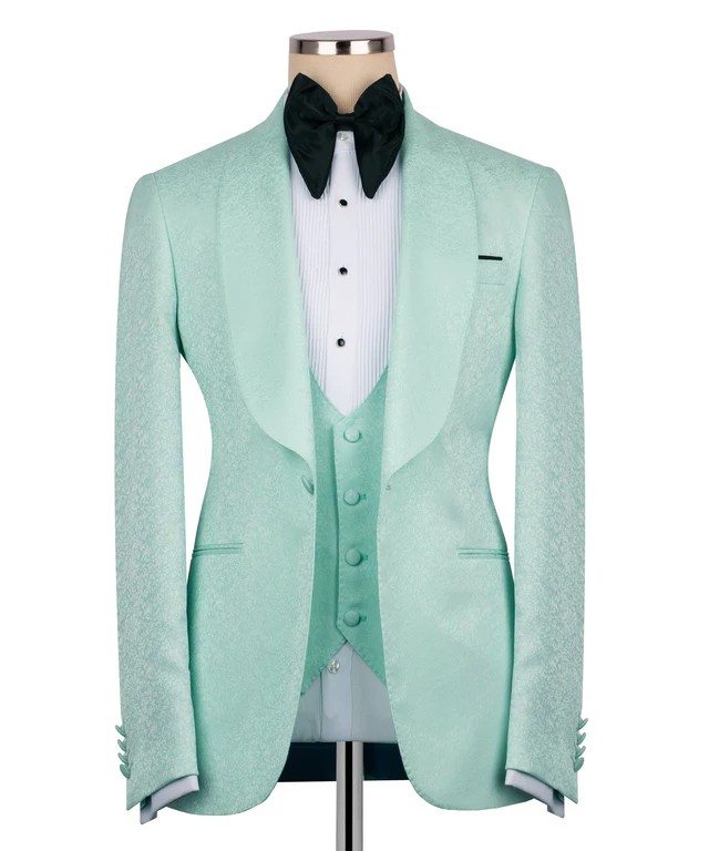 Green jacket suit