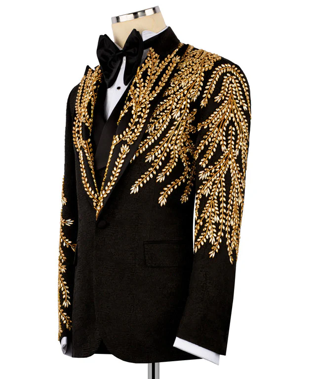 Hand-embroidered tuxedo - Vue 2