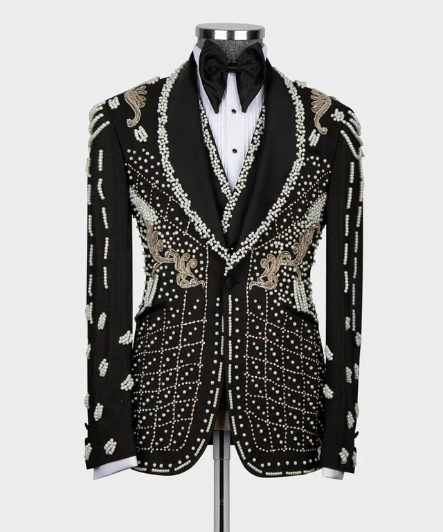 Tuxedo decorated with crystals