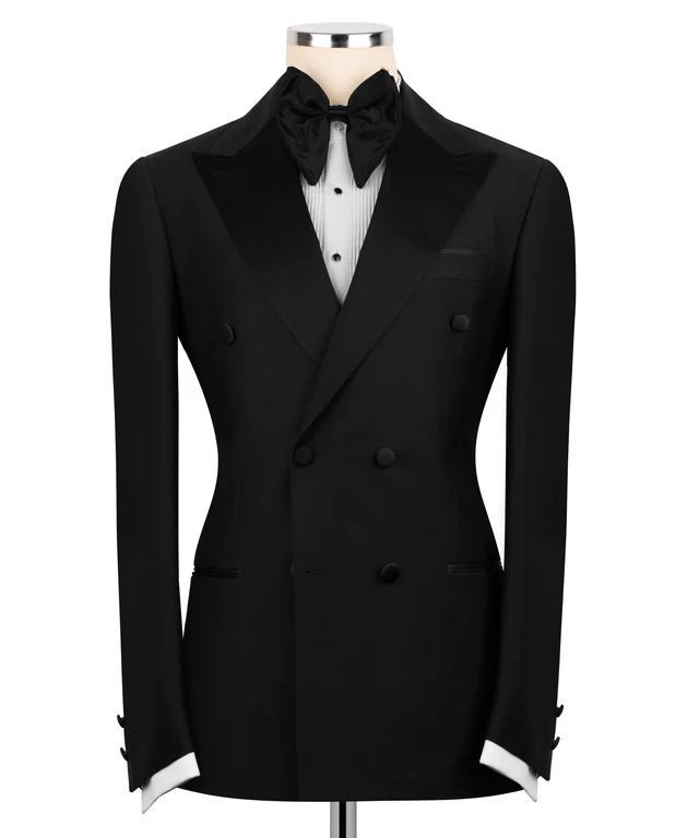 Black Satin Collar Black Classic Tuxedo