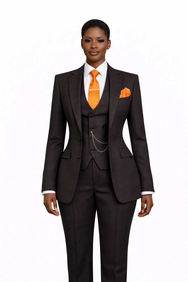 Costume trois pièces sur mesure pour femme - Vue 2
